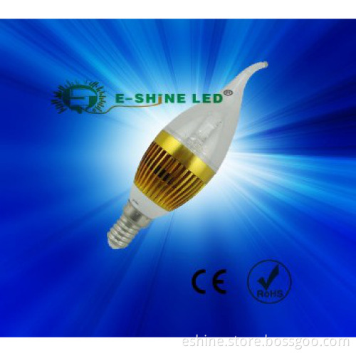 1W 3W 5w high brightness led candle light 110/220V